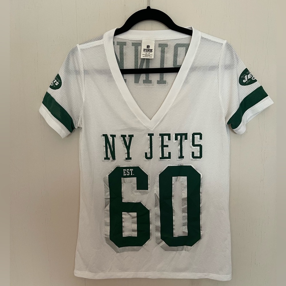 Vintage PINK NY Jets jersey size medium